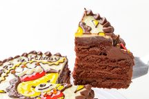 イラストデコレーションケーキ チョコ生クリーム 5号 15cm 3