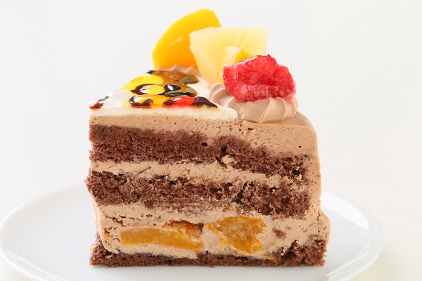 イラストチョコクリームデコレーションケーキ 6号 18cm 4