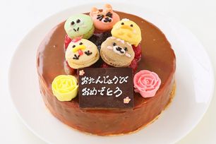 ルールキャラメル 動物マカロン5個付き 4号 12cm