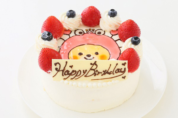 【美味宣言】純生苺ショート イラストケーキ 5号 15cm ギフトに最適 3