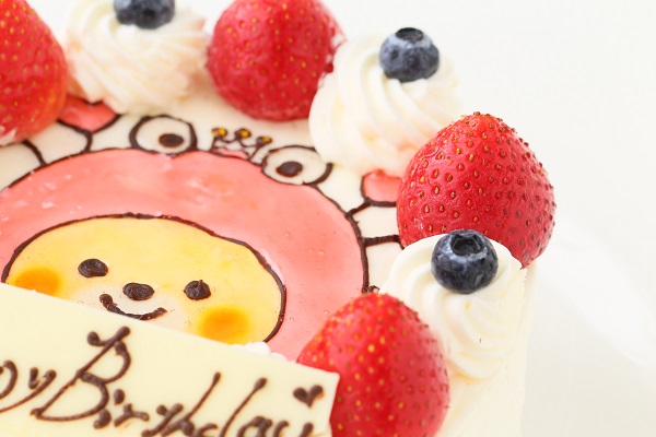 【安心美味宣言】純生苺ショート イラストケーキ 4号 12cm ギフトに最適 7