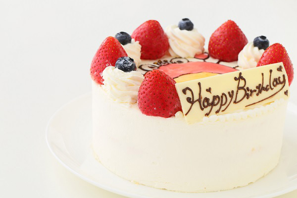 【美味宣言】純生苺ショート イラストケーキ 5号 15cm ギフトに最適 8