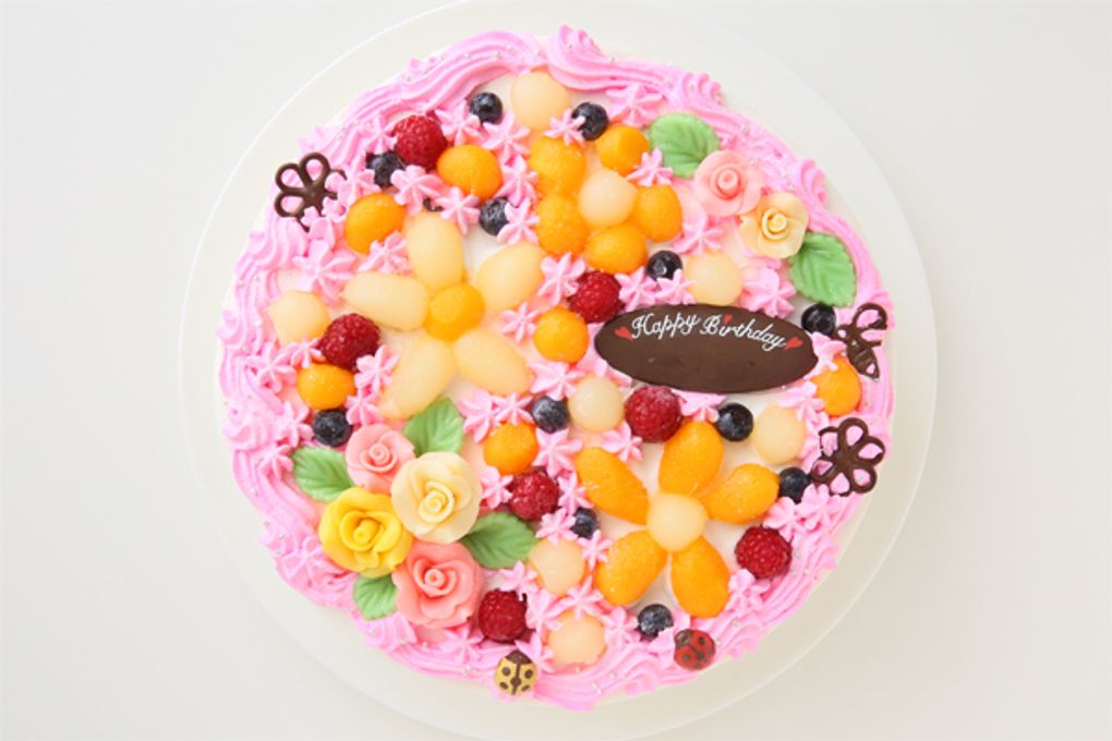 お花畑のケーキ 8号 24cm 2
