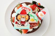 クリスマス2021 キャラクタークッキープレート付き x'masガトーショコラ 4号 12cm 1