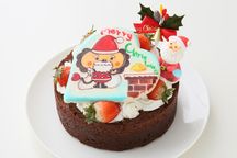 クリスマス2021 キャラクタークッキープレート付き x'masガトーショコラ 5号 15cm 2