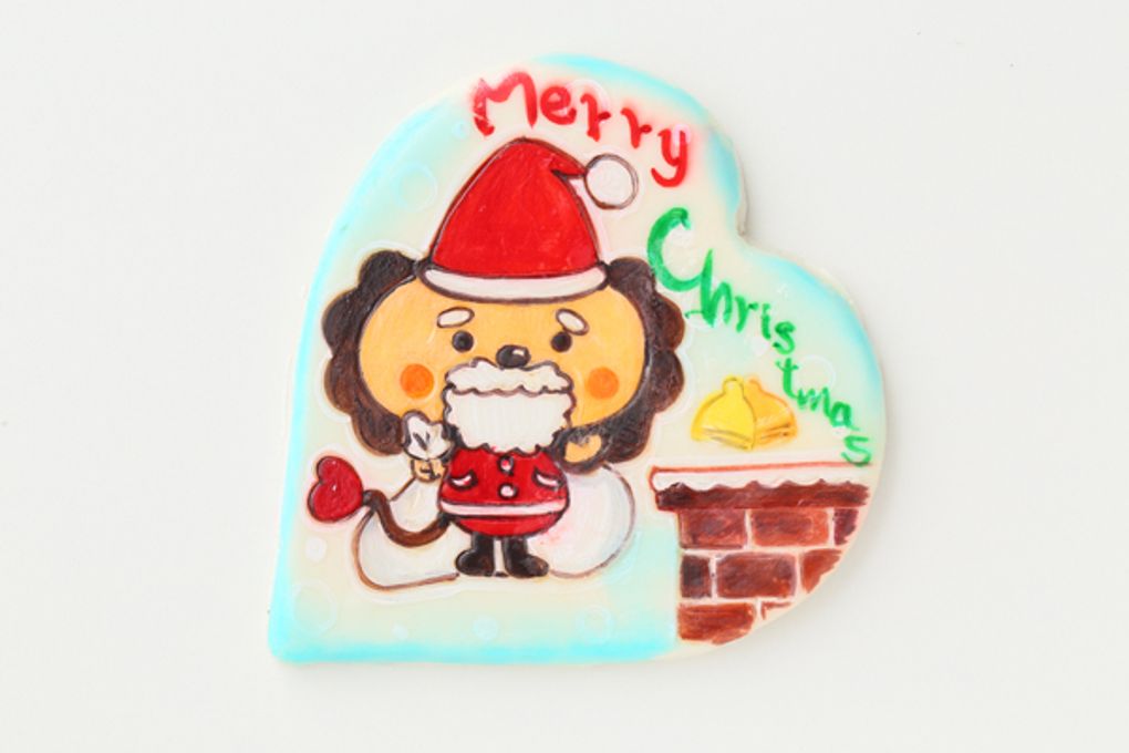 クリスマス2021 キャラクタークッキープレート付き x'masチーズケーキ 4号 12cm 8