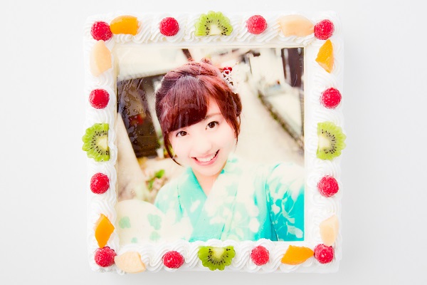 【20～24名様向け】大型写真ケーキ角型生クリーム 30cm×30cm