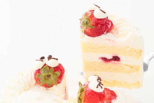 純生苺ショート 写真ケーキ フォトケーキデコレーション 6号 18cm 【オプション選択でオリジナルデザインに！】【お好きなイラストも人気です】 10