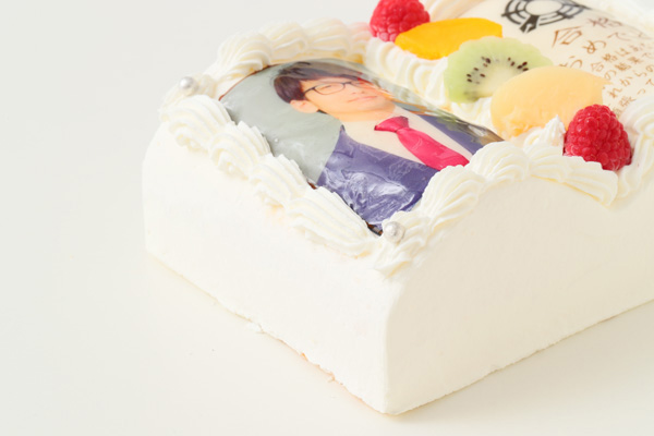 合格入学祝にも、ブック型写真ケーキ 10×14cm 9