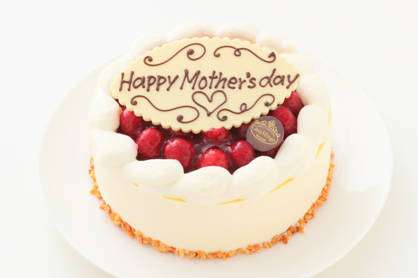 最高級洋菓子 シュス木苺レアチーズケーキ12cm Happy Mother's