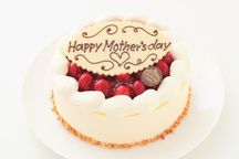  最高級洋菓子 シュス木苺レアチーズケーキ15cm  Happy Mother's Dayプレートセット 1