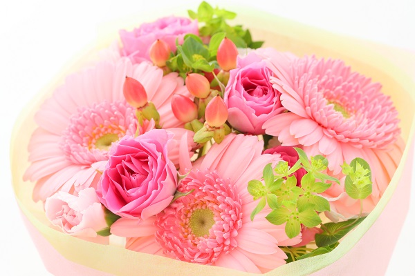 マジカルブーケ S ピンク・ラッピングを解かずにそのまま飾れる不思議な花束・誕生日などお祝いに 母の日2024 4