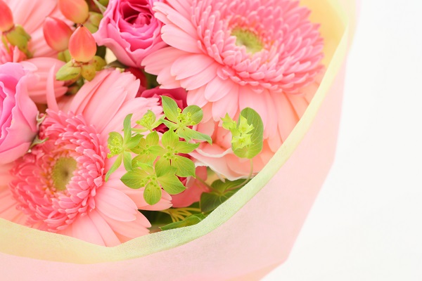 マジカルブーケ S ピンク・ラッピングを解かずにそのまま飾れる不思議な花束・誕生日などお祝いに  5