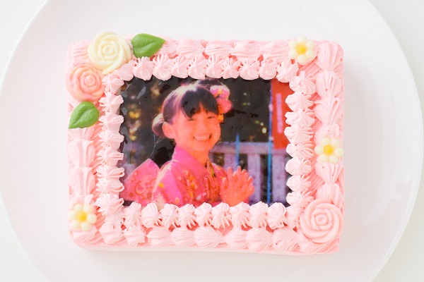 フォトケーキ イチゴクリーム 18×14cm