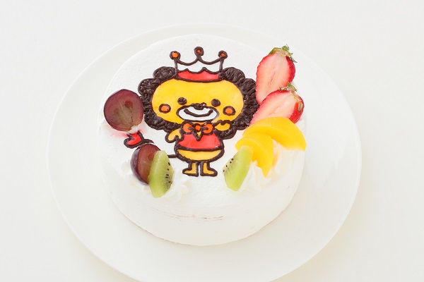 イラスト1体のみ お絵かきケーキ 5号 15cm 4