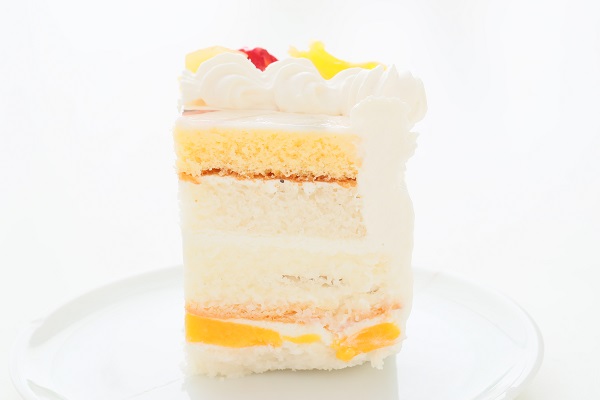 ファーストバースデー 写真ケーキ 1キャンドル付き 卵抜き1歳の豆乳クリームケーキ 6号 18cm 6