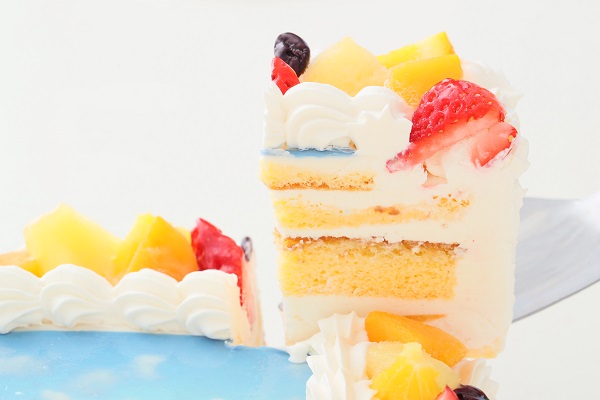 ファーストバースデー 写真ケーキ 1キャンドル付き 豆乳クリームケーキ DX 26cm×26cm 3