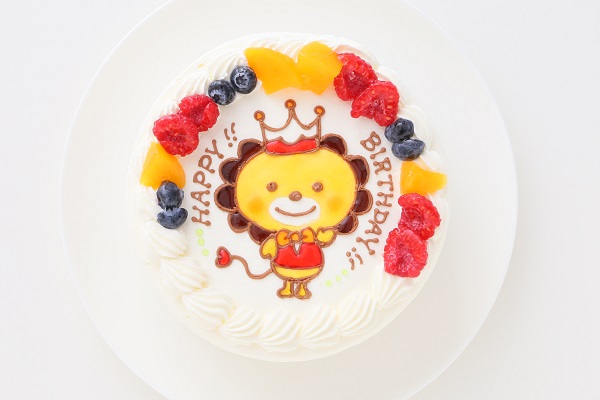 イラストケーキ 生クリーム 4号 12cm