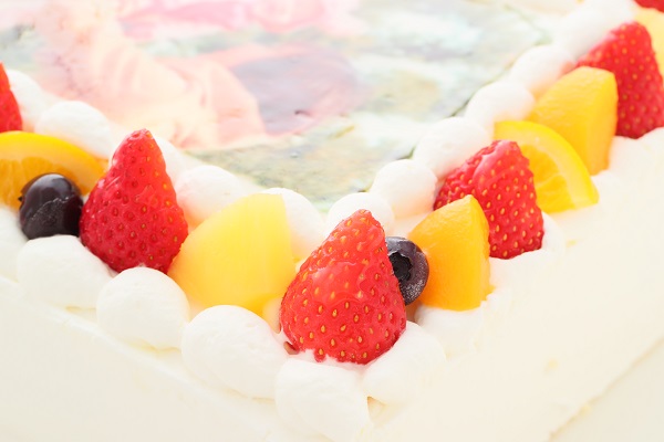 写真ケーキ グルテンフリーケーキ豆乳クリーム DX 26cm×26cm ベビー&キッズ 8
