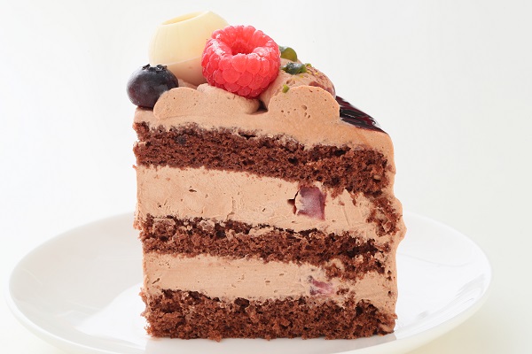 写真つき 自分で仕上げる！ 2種類のチョコレートを使った 生チョコクリームのドロップケーキ 4号 12cm 6