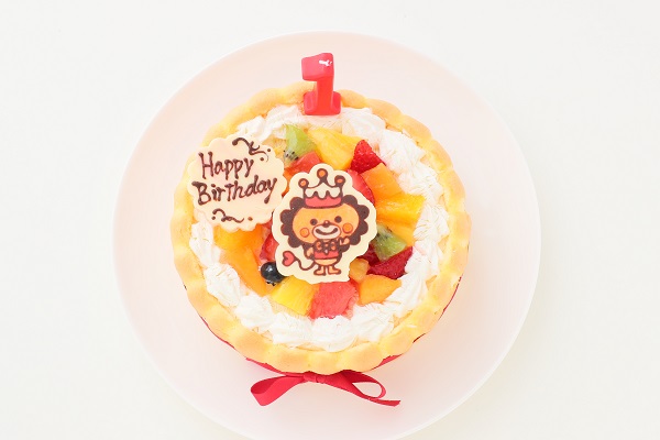 イラスト付き ファーストバースデーヨーグルトケーキ 5号 15cm