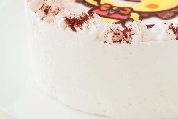 卵・乳・小麦・ナッツ類除去可能 米粉のガトーショコラクリーム イラストケーキ（キャラクター1体のみ） ※クリスマスケーキとしてのご利用はご遠慮くださいませ ※写真人物画は描けません 5号 15cm 9