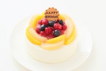 7種のフルーツフレーバー入り  花束みたいなバースデーケーキ 16cm 誕生日ケーキ 1