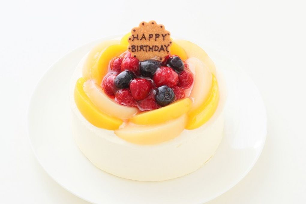 7種のフルーツフレーバー入り  花束みたいなバースデーケーキ 16cm 誕生日ケーキ 1
