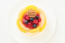 7種のフルーツフレーバー入り  花束みたいなバースデーケーキ 16cm 誕生日ケーキ 2