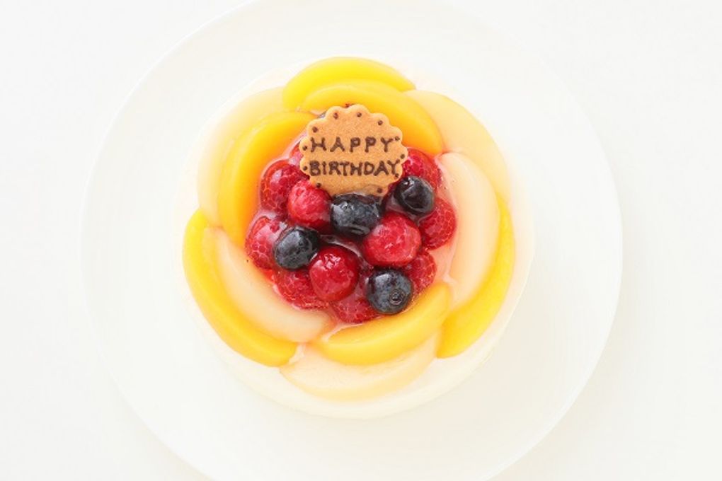7種のフルーツフレーバー入り  花束みたいなバースデーケーキ 16cm 誕生日ケーキ 2