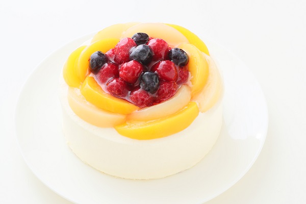 7種のフルーツフレーバー入り  花束みたいなバースデーケーキ 16cm 誕生日ケーキ 3
