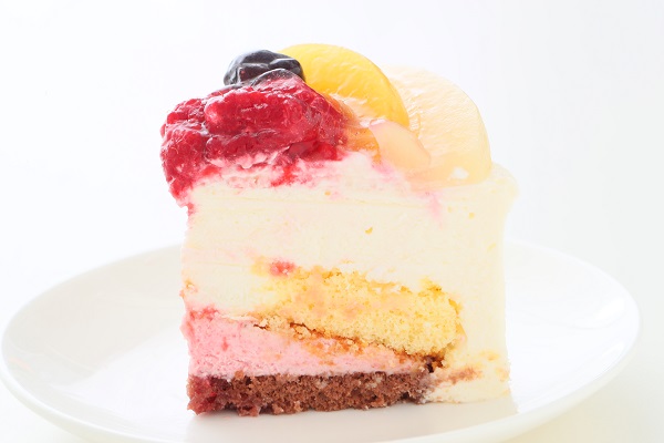 7種のフルーツフレーバー入り  花束みたいなバースデーケーキ 16cm 誕生日ケーキ 7
