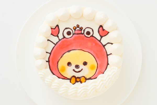 純生苺ショート イラストケーキ アイシングクッキーケーキ 4号 12cm ギフトに最適 3