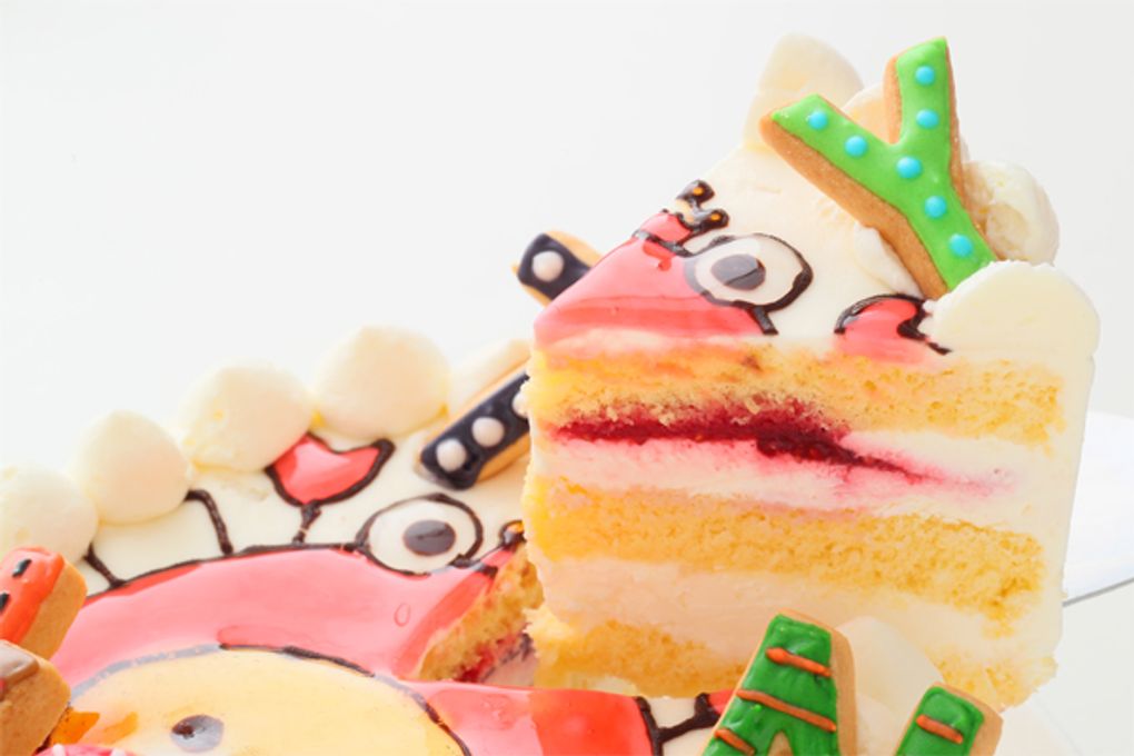 純生苺ショート イラストケーキ アイシングクッキーケーキ 4号 12cm ギフトに最適 4