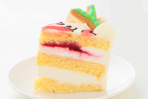 純生苺ショート イラストケーキ アイシングクッキーケーキ 4号 12cm ギフトに最適 6
