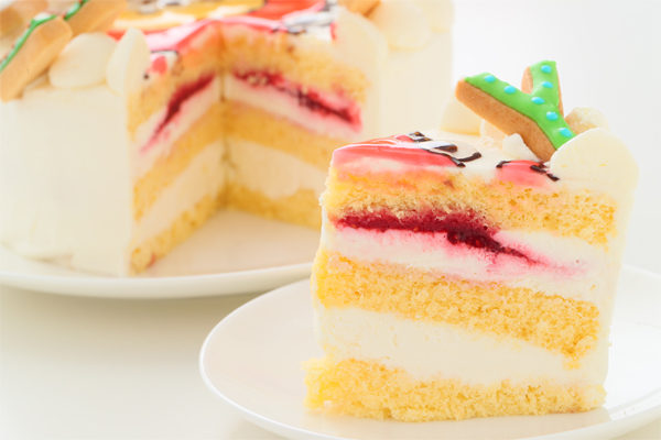 純生苺ショート イラストケーキ アイシングクッキーケーキ 4号 12cm ギフトに最適 7