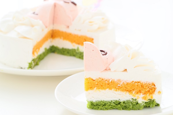 グルテンフリー対応 卵・乳製品・小麦粉不使用 熊苺ムース野菜ファーストバースデーケーキ トマト人参ほうれん草 5号 15cm 7