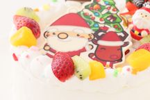 クリスマス2023 クリスマスポップアップフォトケーキ 豆乳クリーム6号 18cm 8