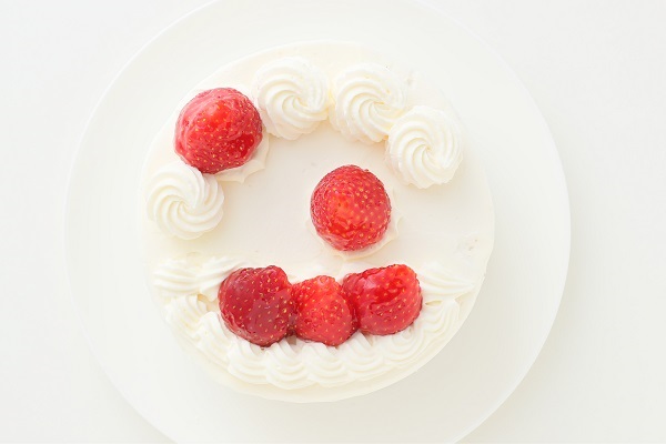 純生苺ショート Lovelyアイシングクッキーケーキ  文字入りアイシング 5号 15cm （お得なアイシングセットです） ギフトに最適 4