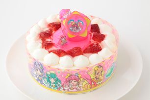 卵・乳製品・小麦粉除去可能 スター トゥインクルプリキュア 生デコレーションケーキ  5号 15cm