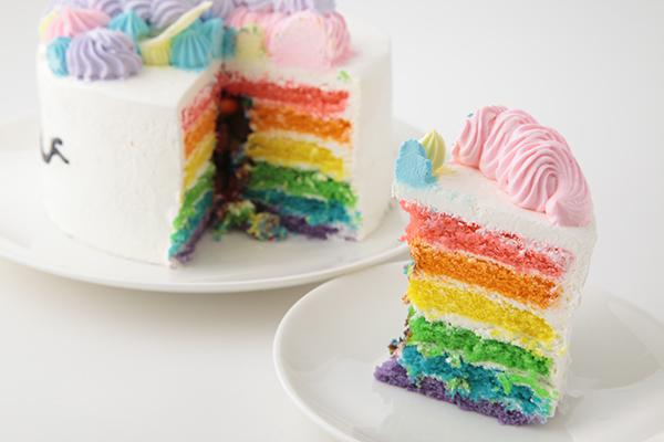 ゆめかわユニコーンお誕生日ケーキデコレーション 夢かわ！ユニコーンケーキ 5号 15cm（カラーズ） | Cake.jp