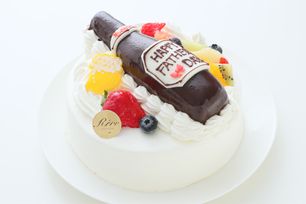 立体瓶ビールケーキ 5号 15cm