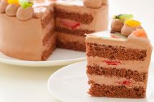 【わんこそば】丸型写真チョコレートケーキ 3号 9cm 4