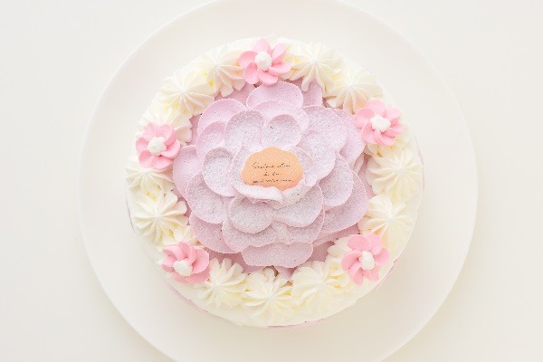 紫芋のお花ケーキ 5号 15cm  3