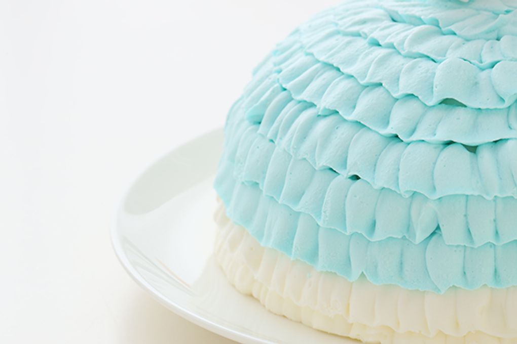 乳製品・小麦粉除去可能 ドールケーキ ブルー 5号 15cm 8