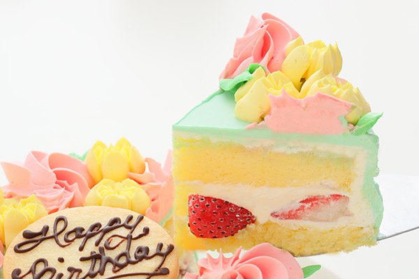 お花畑デコレーション バタークリームケーキ 6号 18cm 母の日 お花畑デコレーション バタークリームケーキ 6号 18cm 母の日
