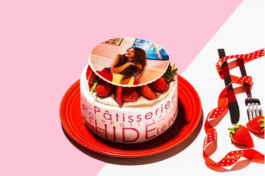 写真ケーキ 苺いっぱい生クリームデコレーション 5号 15cm  1