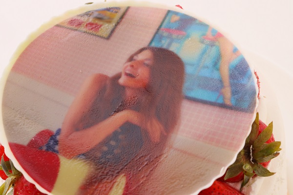 写真ケーキ 苺いっぱい生クリームデコレーション 5号 15cm  5