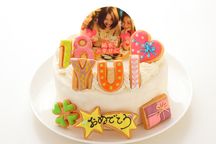 【安心美味宣言】純生苺ショート フォトケーキ アイシングクッキーケーキ 写真ケーキ 4号 12cm 【お好きなイラストも人気です】 2