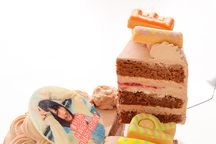 【美味宣言】生チョコ苺ショート フォトケーキ アイシングクッキーケーキ 写真ケーキ 5号 15cm 【お好きなイラストも人気です】 4